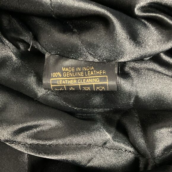 Vintage Ledge New York Milano Leather Knit Pullover Bomber Jacket Size XXL Green - Picture 8 of 12